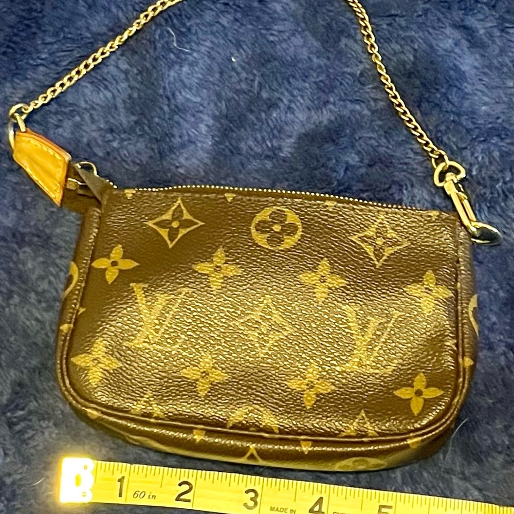 Louis Vuitton Monogram Trunks & Bags Mini Pochette with Gold Chain - Picture 12 of 12